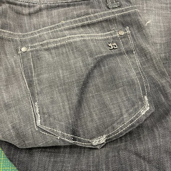 VINTAGE Joe's Jeans gray distressed straight leg jeans size 32 - Picture 7 of 9